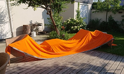 Vorzelt trocknen